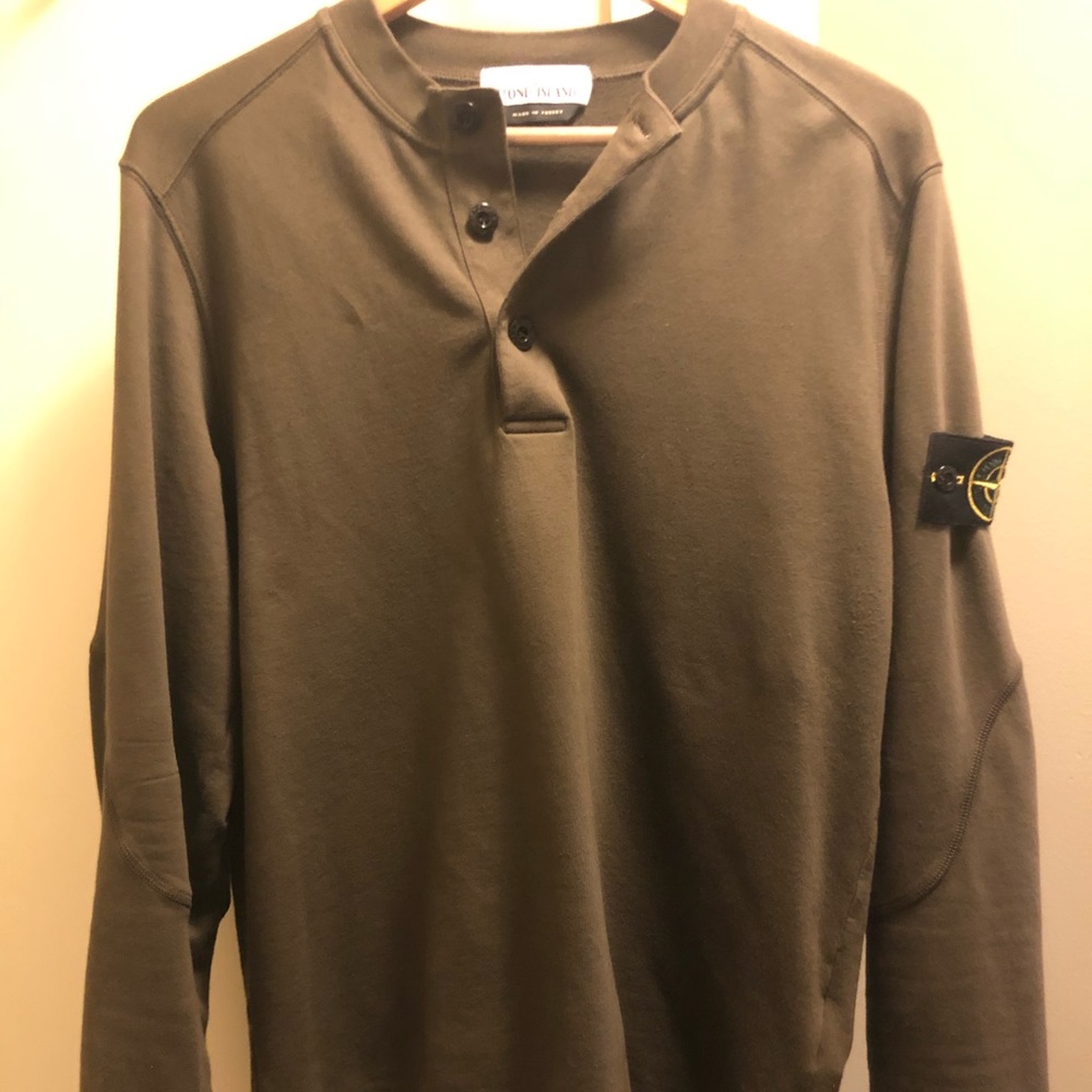 Stone Island Military Green Sweater